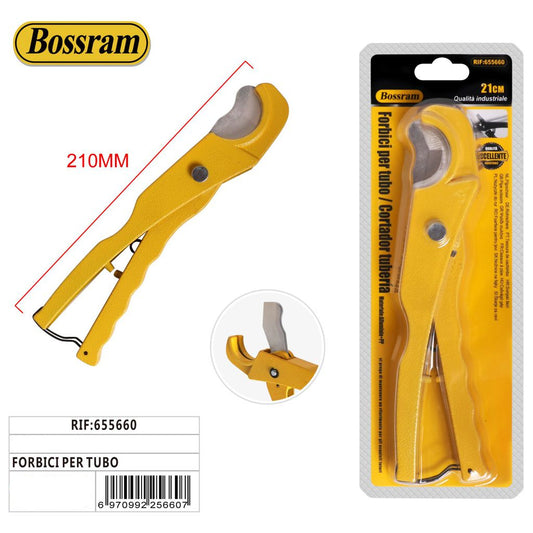 Forbici per Tubi Professionali 210mm Bossram - Tagliatubi a Mano per Tubi Plastici